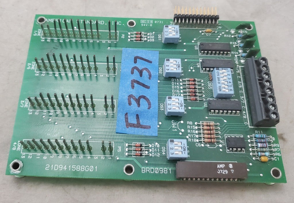 Used American Standard OEM Trane 21D941588G01 Control Sister Board BRD0981