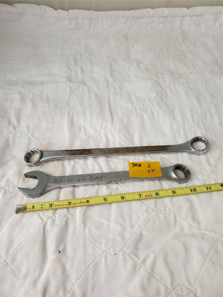 Set of 2 KAL USA Double-Ended Ring Wrench & Combination Wrench Tool LOT 300