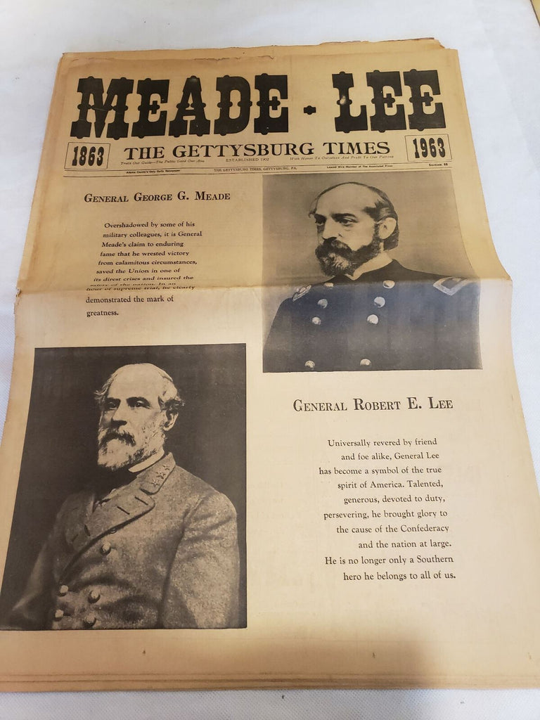 Lot of 7 Civil War Gettysburg A Mothers Sacrifice, Peace & Unity, Lee Newspaper