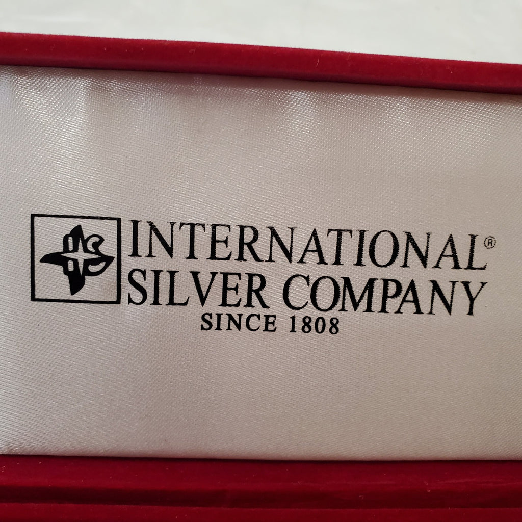 International Silver Company 24% Lead Crystal Handle Serving Fork