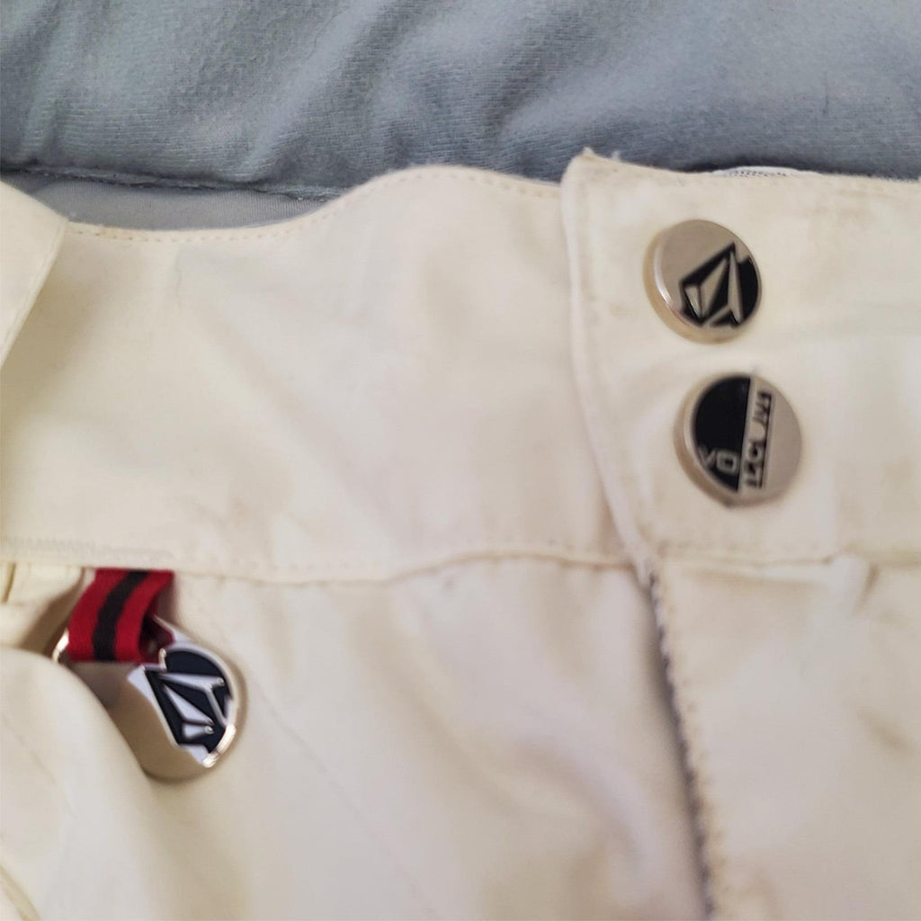Men's Volcom Slightly Removed Size S White Fluorite Insulated Pant