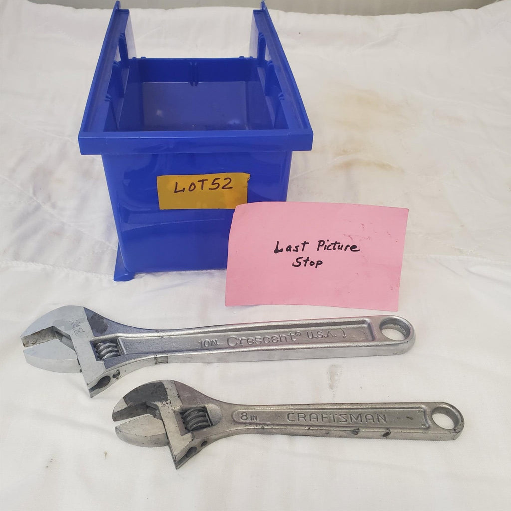 Lot of 2 Craftsman 8" & Crescent 10" Adjustable Wrench LOT-52