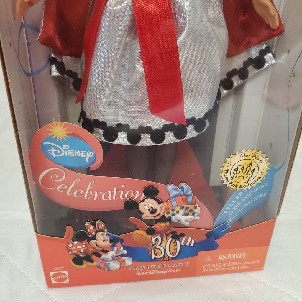 Disney 30th Anniversary Barbie WDW Exclusive Red Cape Silver Skirt Rare