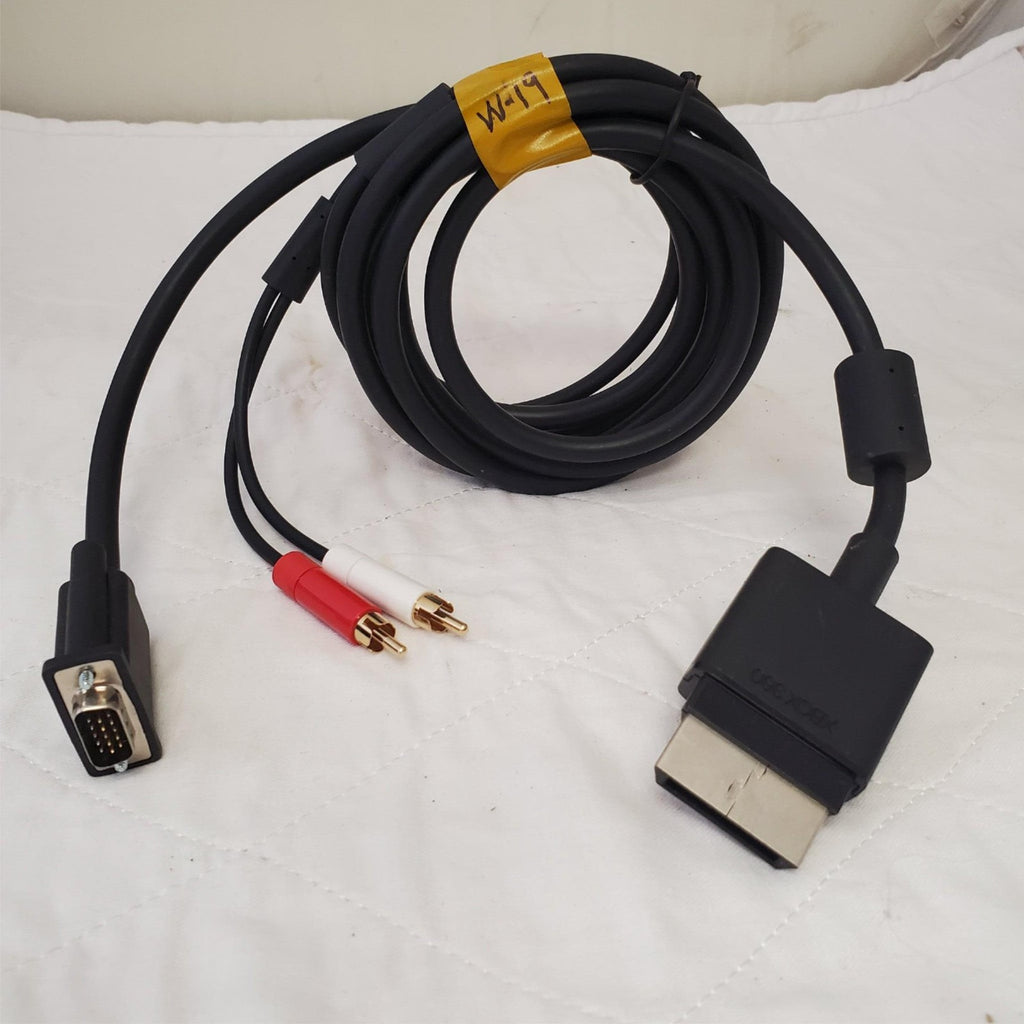 Microsoft XBOX 360 VGA HD Audio Output Cable W19