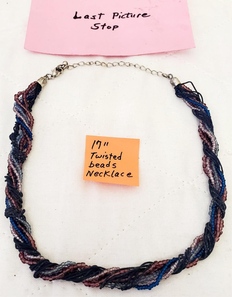17" Multi-Strand Twisted Beads Necklace