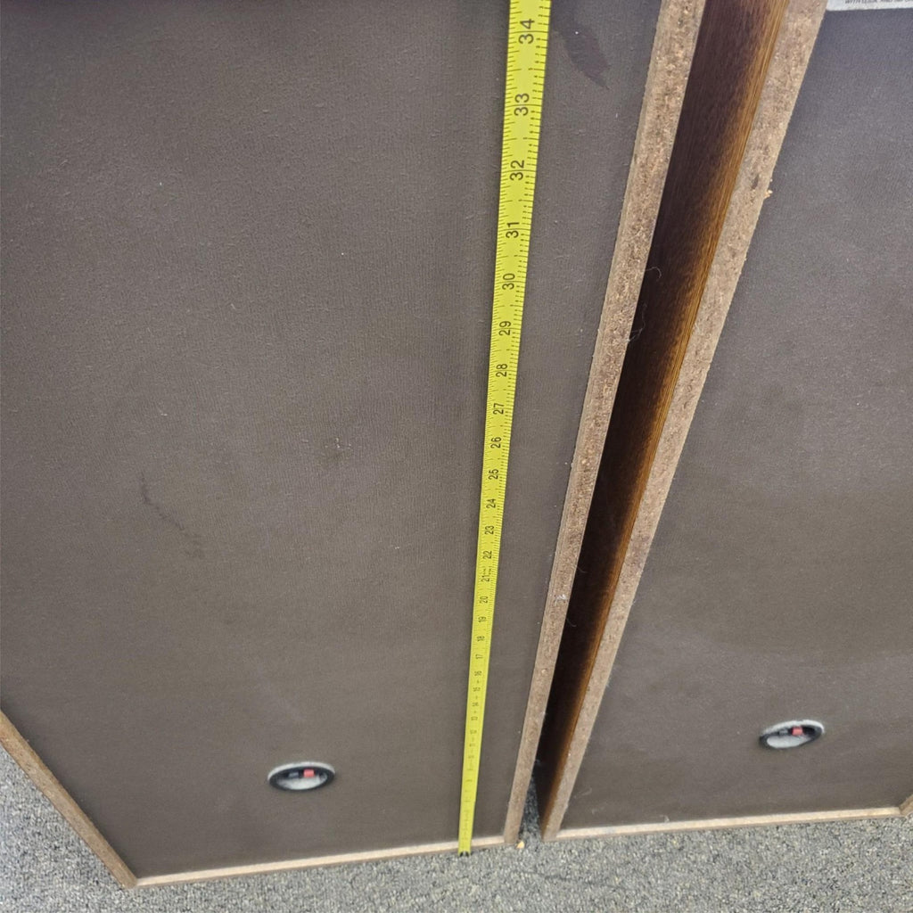 Pair Of Pioneer Colored Vinyl Laminated Wood Floor Speakers