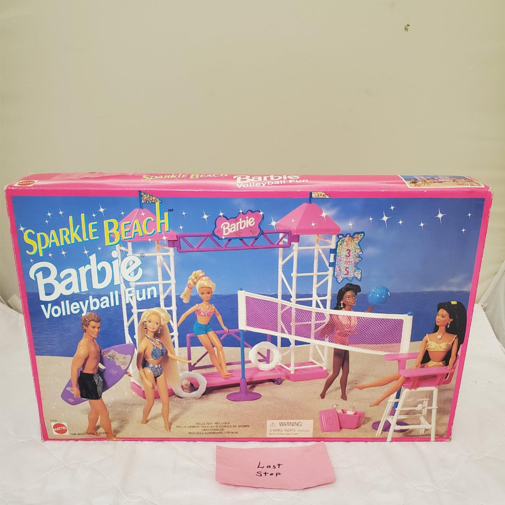 Barbie Sparkle Beach Volleyball Fun Play Set Mattel Arcotoys 1995