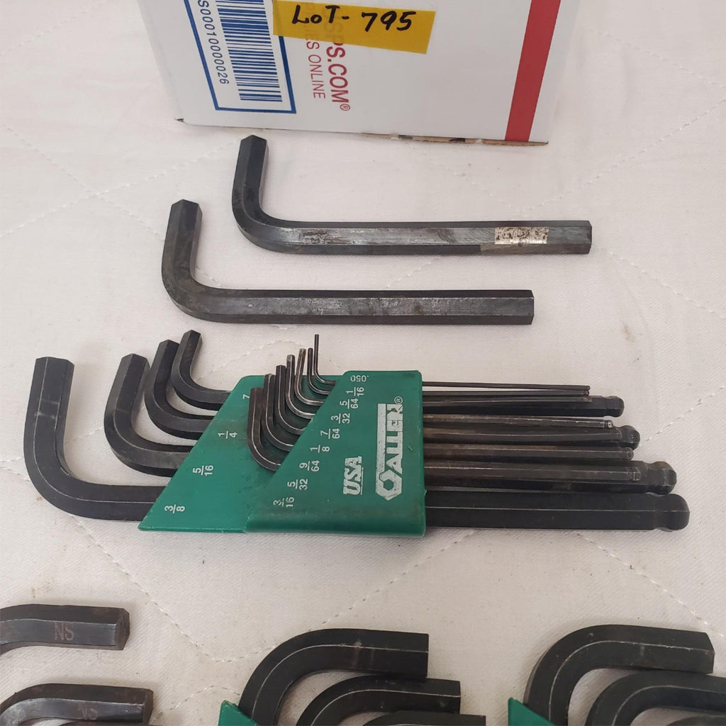Lot of 3 Eklind L Shaped Hex Wrench Set & Allen Hex Key Sets LOT-795