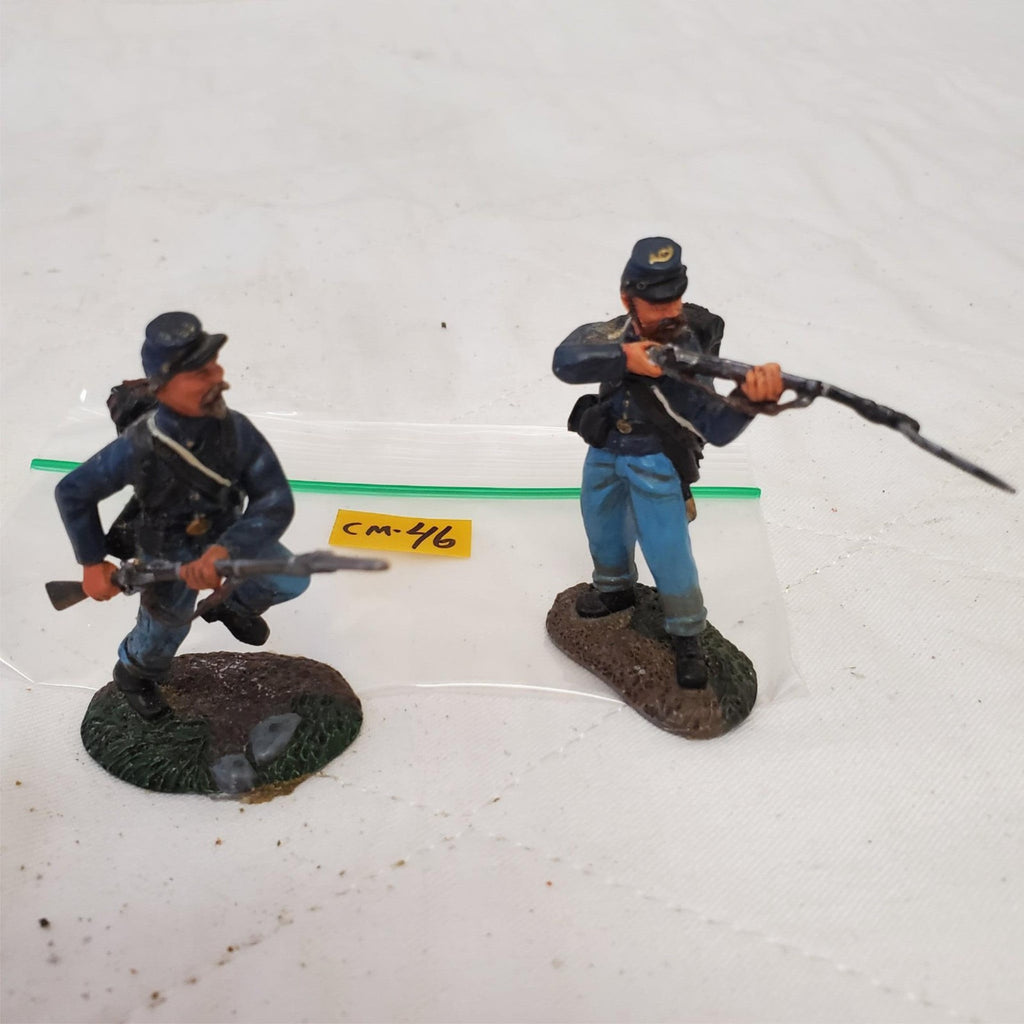 American Civil War Union Infantry Soldiers Aiming Mounted CM-46