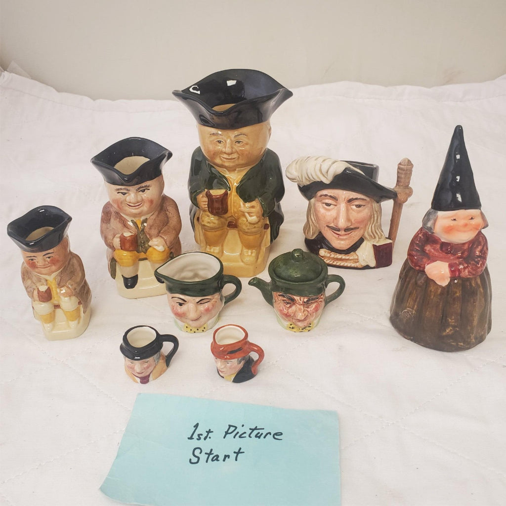 Assorted Toby Jug & Royal Doulton Aramis Three Musketeers Ceramic Cups 