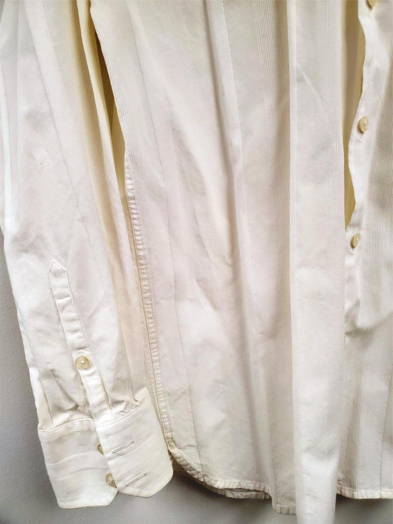 Perry Ellis White Men's Long Sleeve Dress Shirt