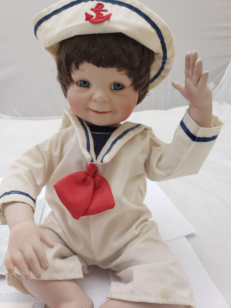 The Ashton Drake Galleries Justin Boy Porcelain Doll By Yolanda Bello
