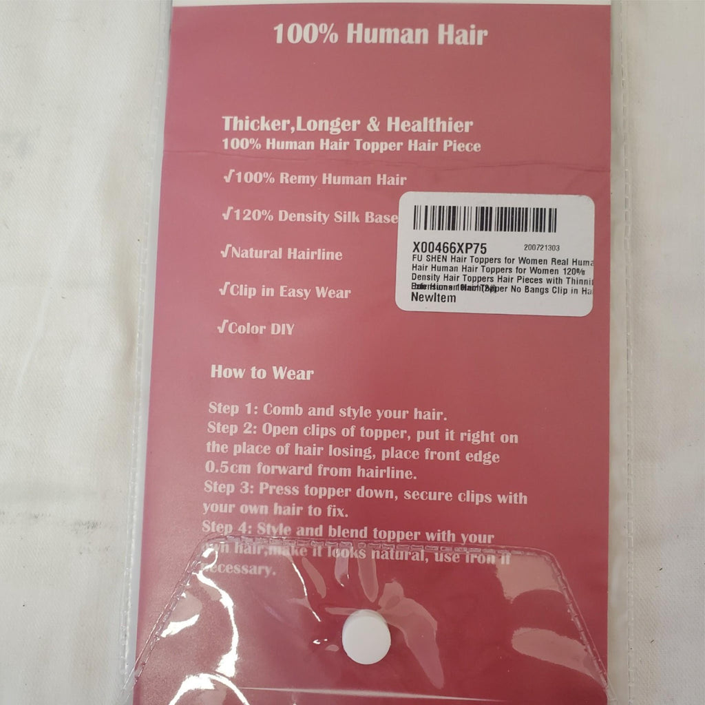 Topper Hair Piece 100% Human Hair X00466XP75