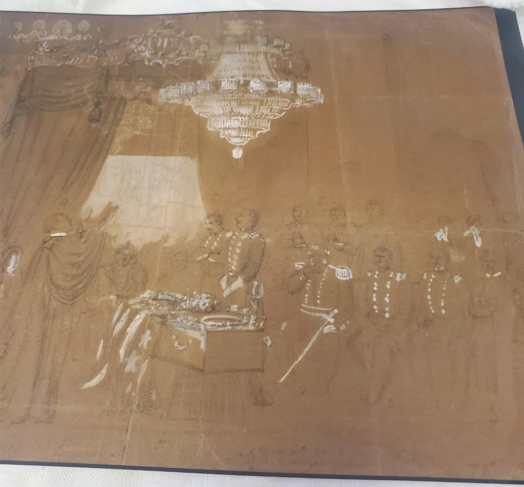 Drawing of Col. Ellsworth's Funeral