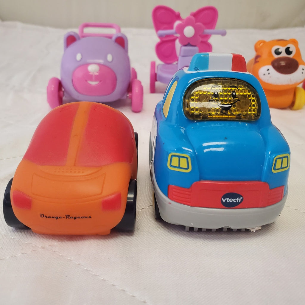 Lot of Assorted Vtech Go Go Smart Car Police Car & Other Toy Cars