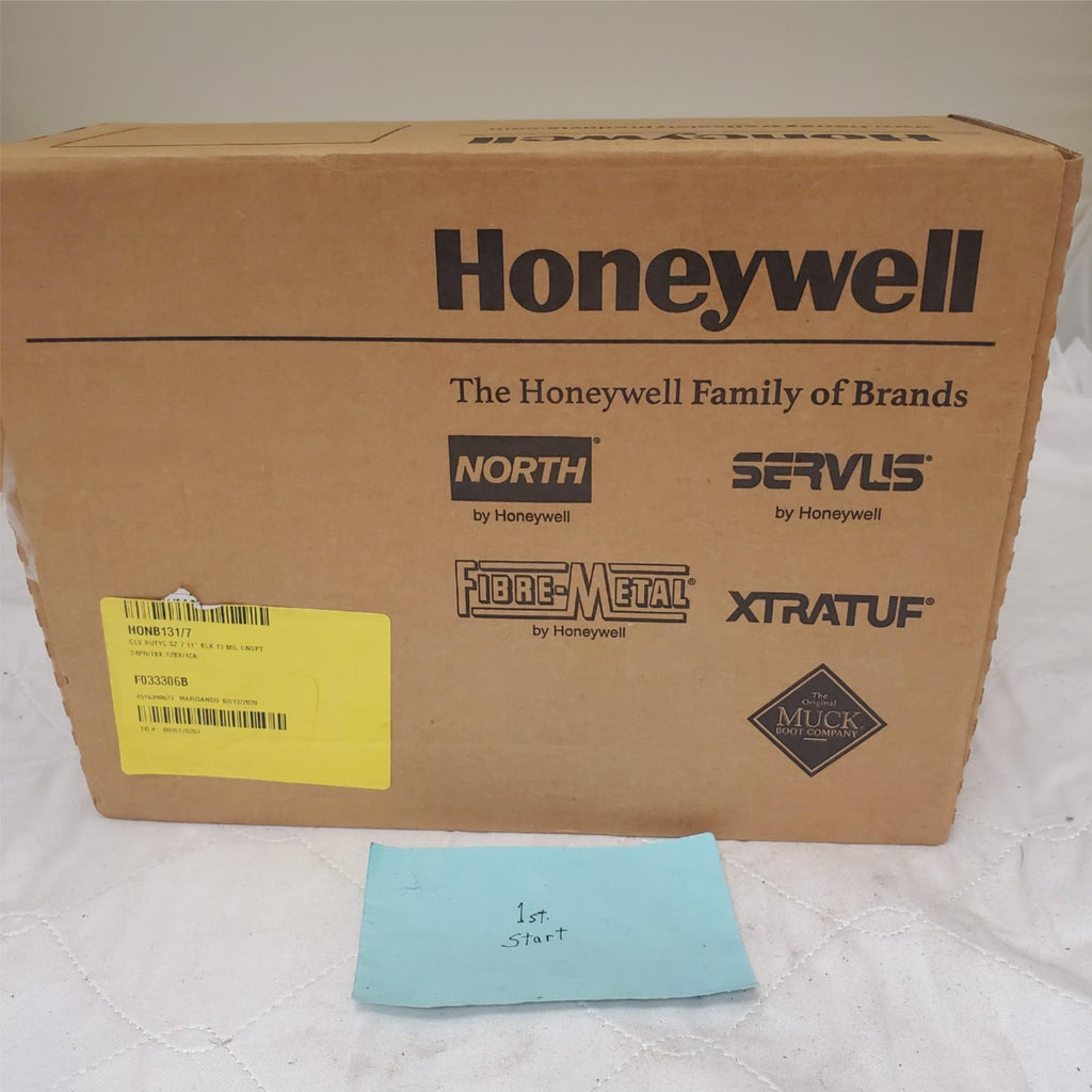 24 Pair HONEYWELL Industrial Butyl Gloves Hand Protection Box B131/7 Size 7 8 11