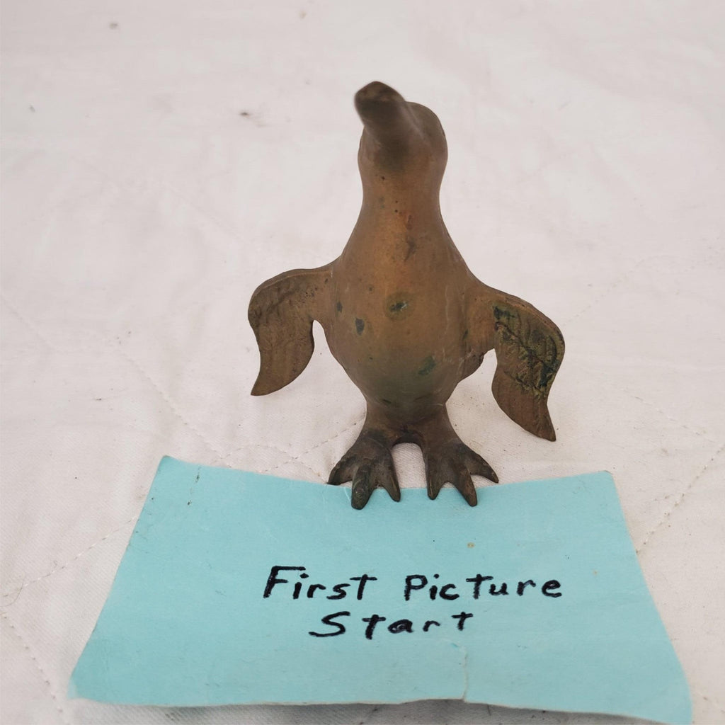 Vintage Brass Metal Penguin Figurine