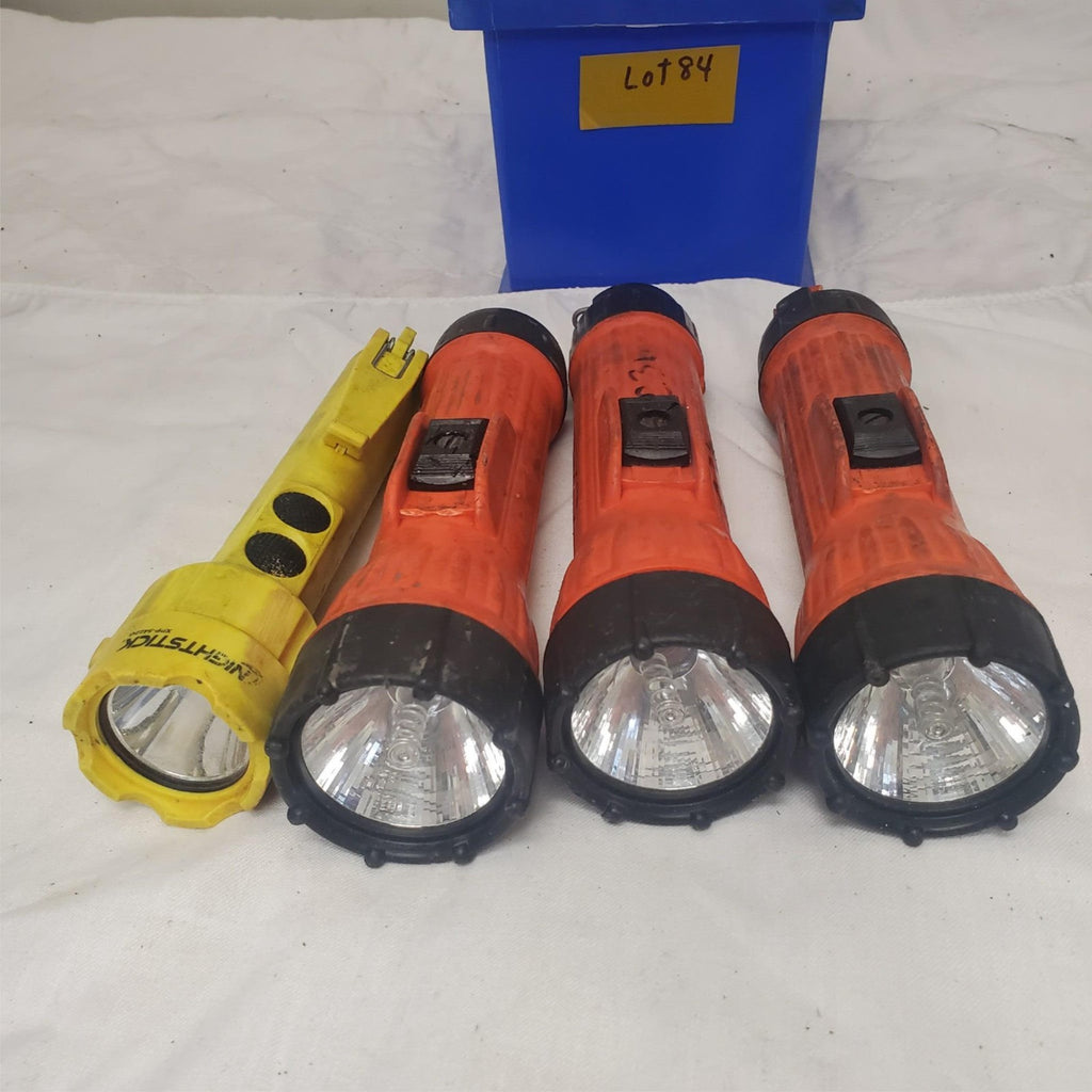 Lot of 4 Nightstick, Fulton and Brinkmann Legend Flashlight LOT-84