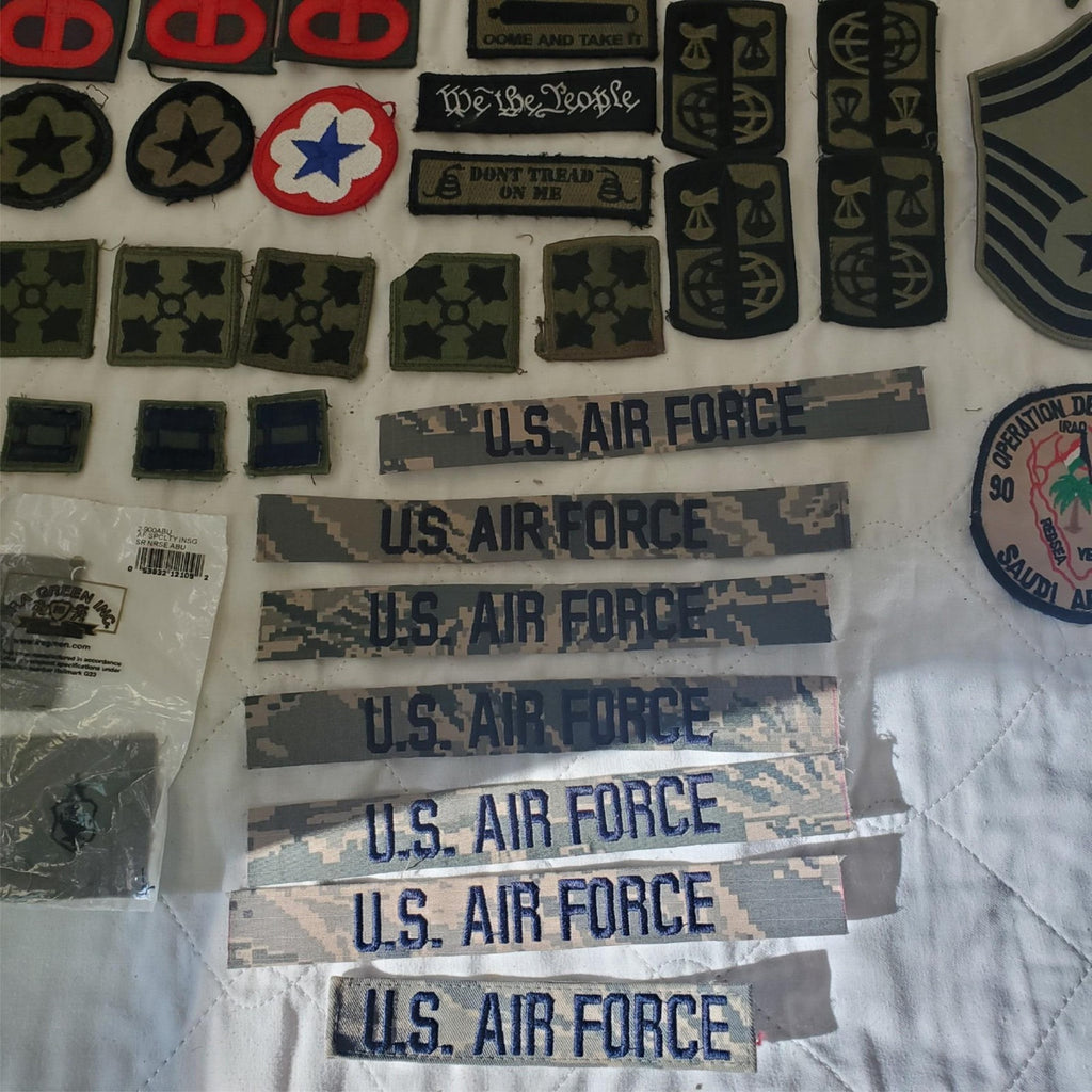 Lot of Assorted US Military Army Air Force Subdued Patches