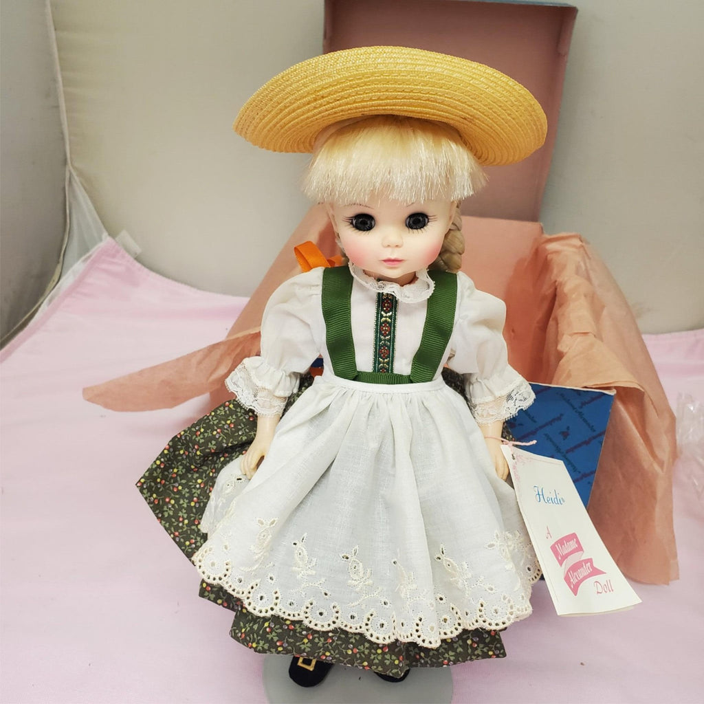 Madame Alexander #1580 Heidi Miniature Doll with Box & Stand