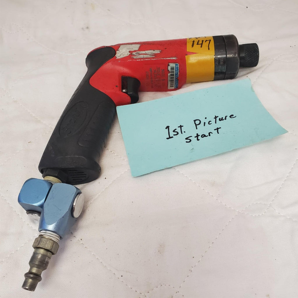 Sioux Torque Clutch Screwdriver with Blue point AIR Hose Swivel Connector AM147