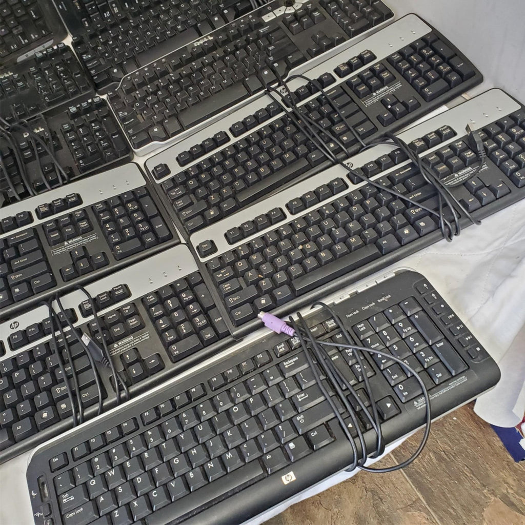 Lot of 13 Assorted Dell, HP, Logitech & other Brand Keyboards