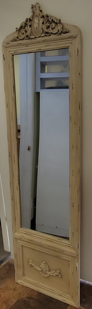 Antique Belgravia Tall Floor Mirror in Extravagant Wooden Frame