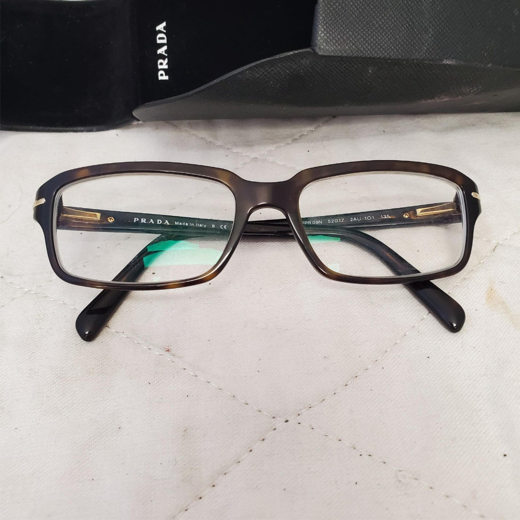 Prada VPR 09N 2AU-101 Brown Eyeglasses Frames with Case