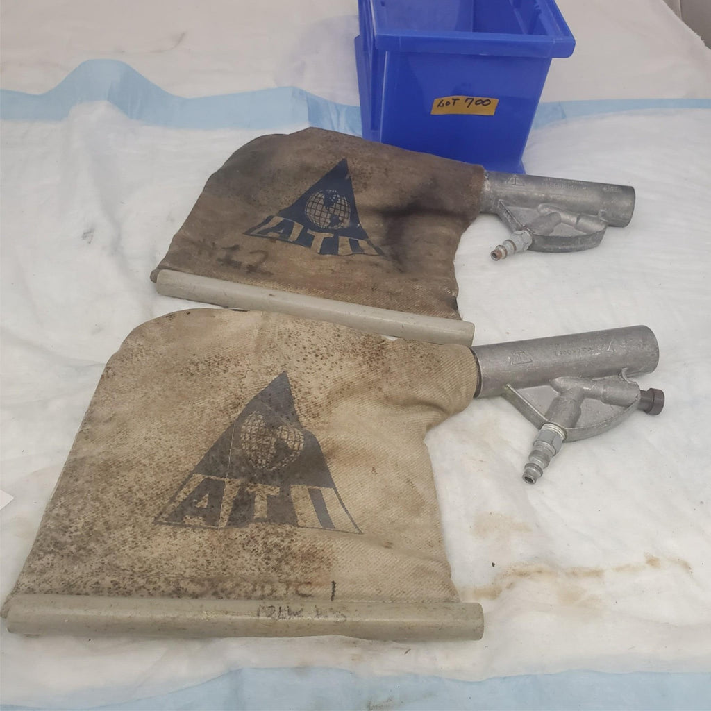 Lot of 2 ATI Mina Vac Pneumatic Vacuum High Force Aircraft Air Tool LOT-700