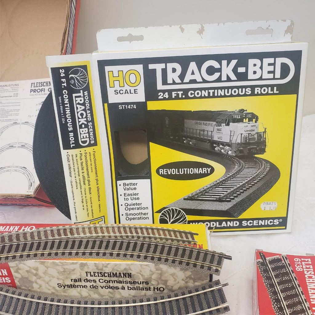 Lot of Assorted Track-Bed and Fleischmann Toy Train Track Set