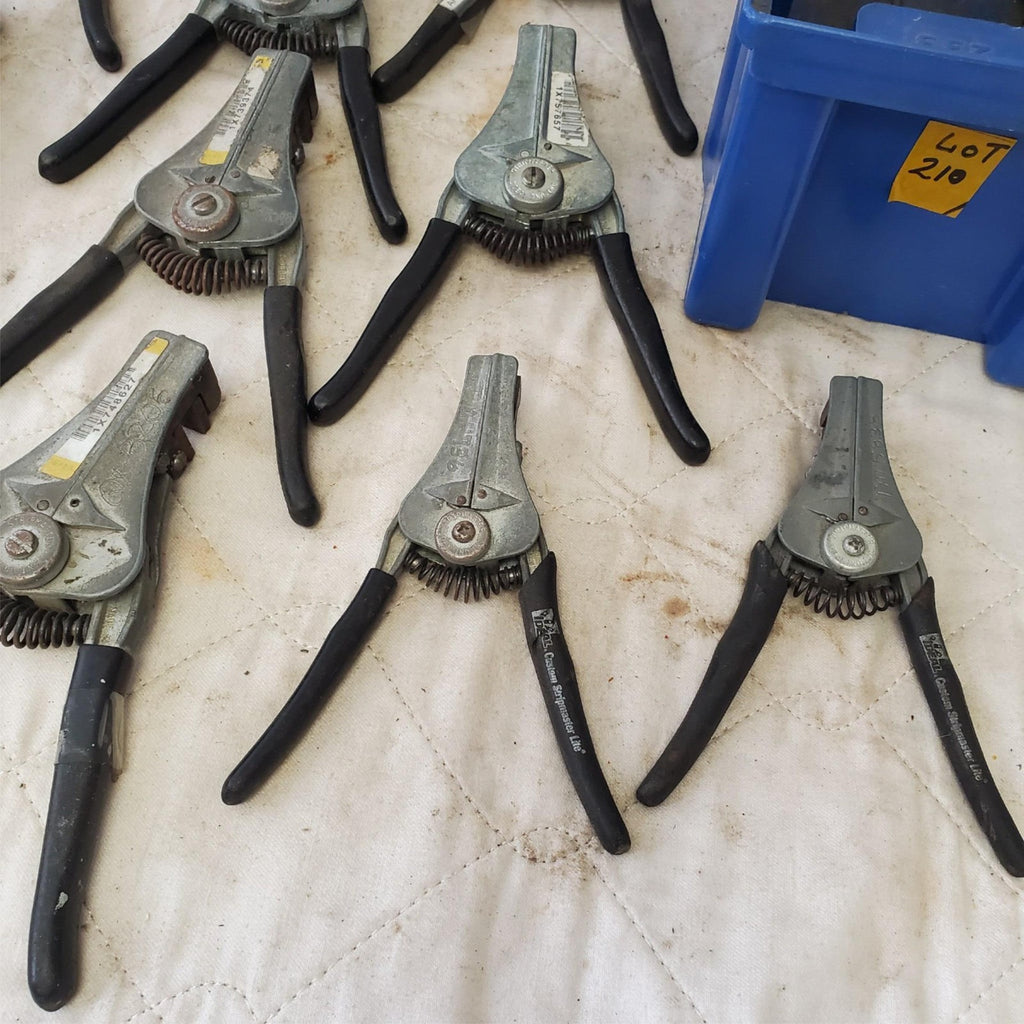 Lot of Vintage Custom Stripmaster Wire Stripper Hand Tools Lot 210
