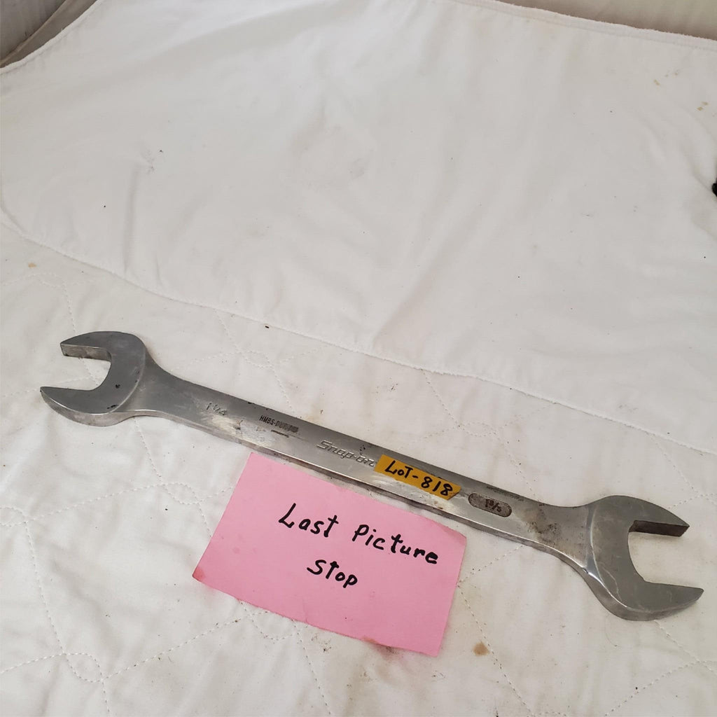 Snap-on V04042B 1-1/4" & 1-3/8" Double-Ended Open Wrench Tool LOT-818