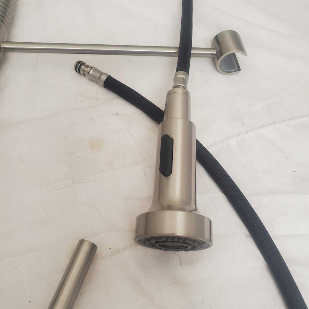 Professional Style Stainless Steel Pull Down Kitchen Faucet Sprayer