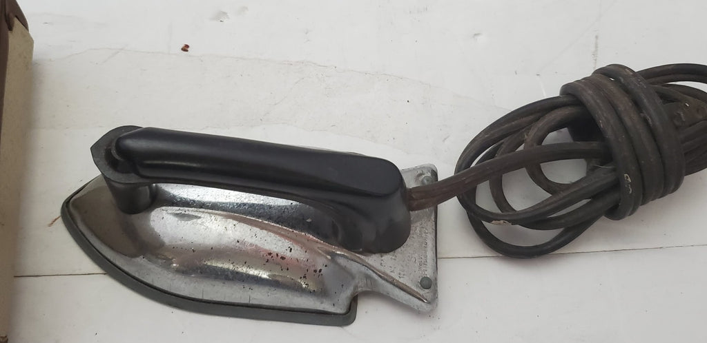 Vintage Antique Electric Iron with Case