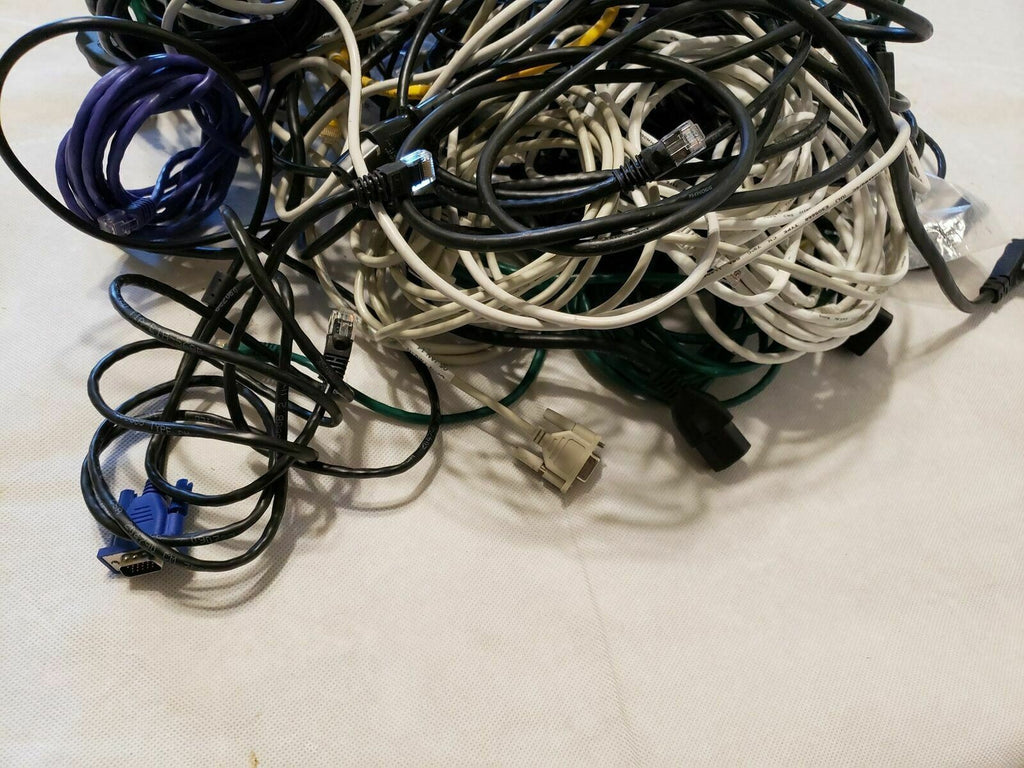 Huge lot of USB, Power Cord, Network Wire, Computer Wire Lot