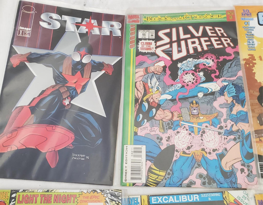 Lot of 12 Star SilverSurfer DC Marvel Superman Spiderman & Other Comic Books #10