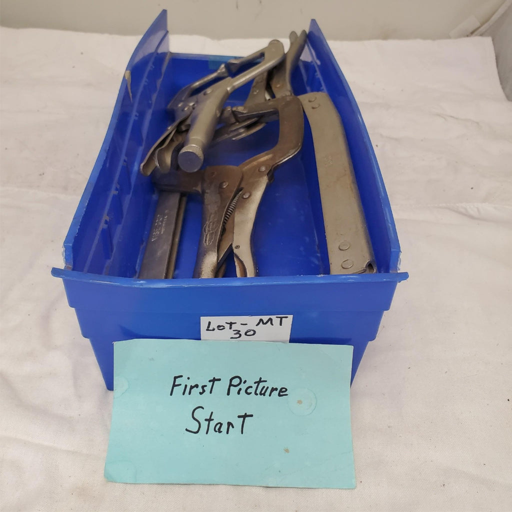 Lot of 3 Assorted Vise-Grip and Crescent Locking C-Clamp Tool LOT-MT 30