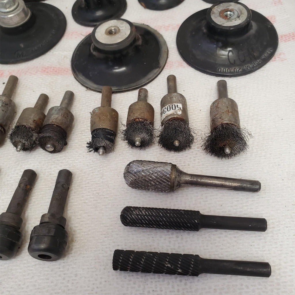 Lot of Rotary Tool Accessories Grinding Wheels, Sanding Drums & More LOT-927