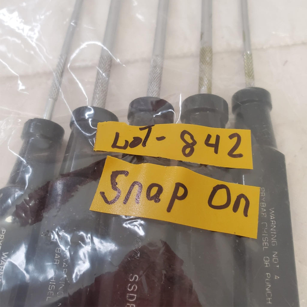 Lot of 5 Snap-on Electronic Slotted Flat Tip Screwdriver Set LOT-842