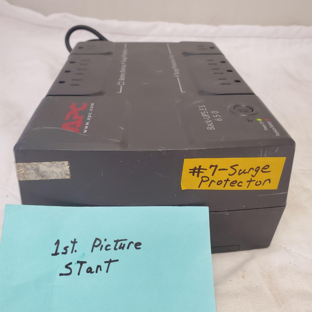 APC Back Up UPS ES 650 120V BE650R Surge Protected #7 (NO BATTERY INCLUDED)