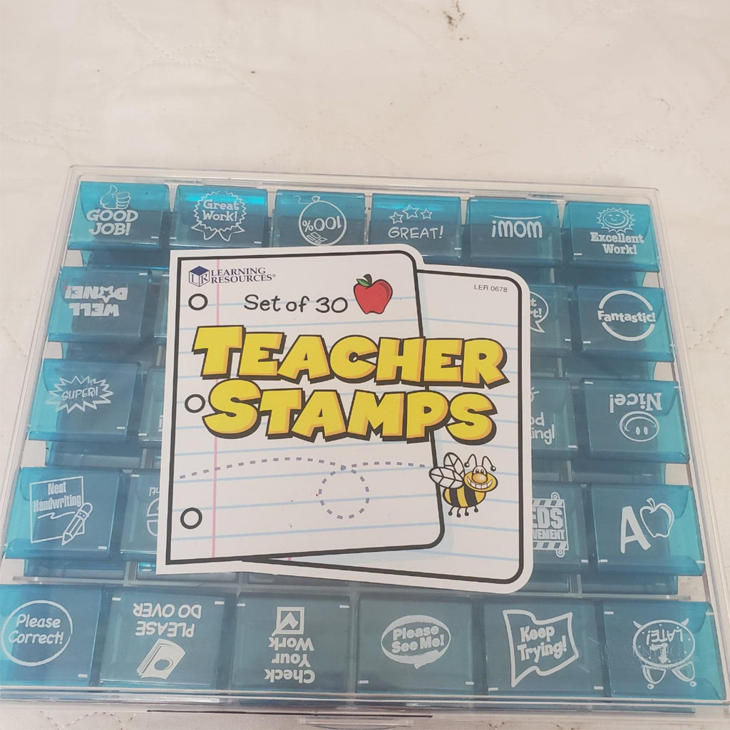 Learning Resources Teacher Stamp Rubber Stamps Set of 30