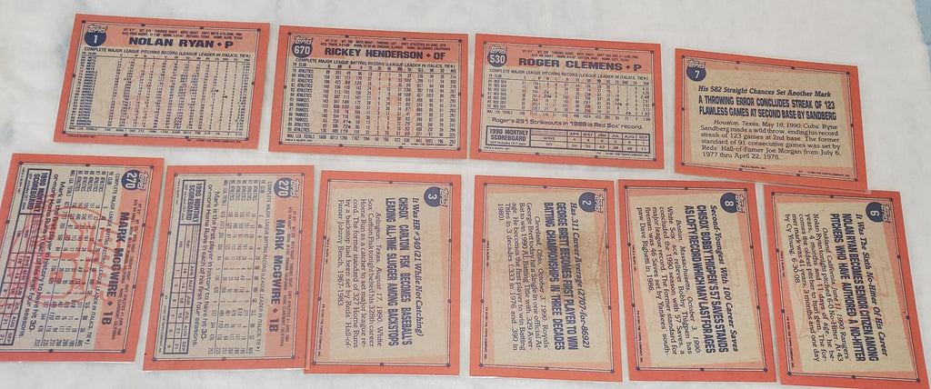 Topps 40 Years Of Baseball Rangers Nolan Ryan & More Basketball Trading Cards