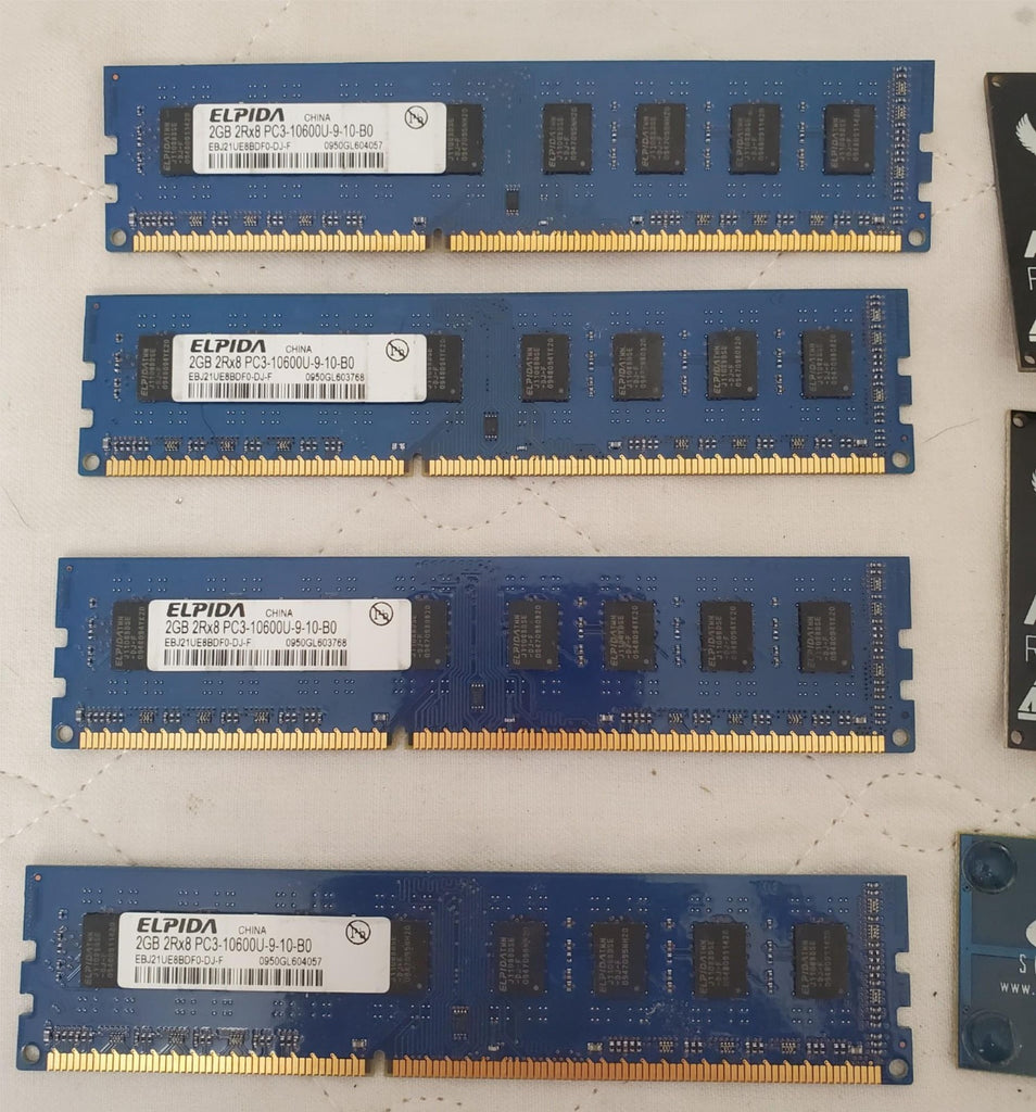 Lot of Computer RAM Sticks AVR Raven Elpida PC3-10600U