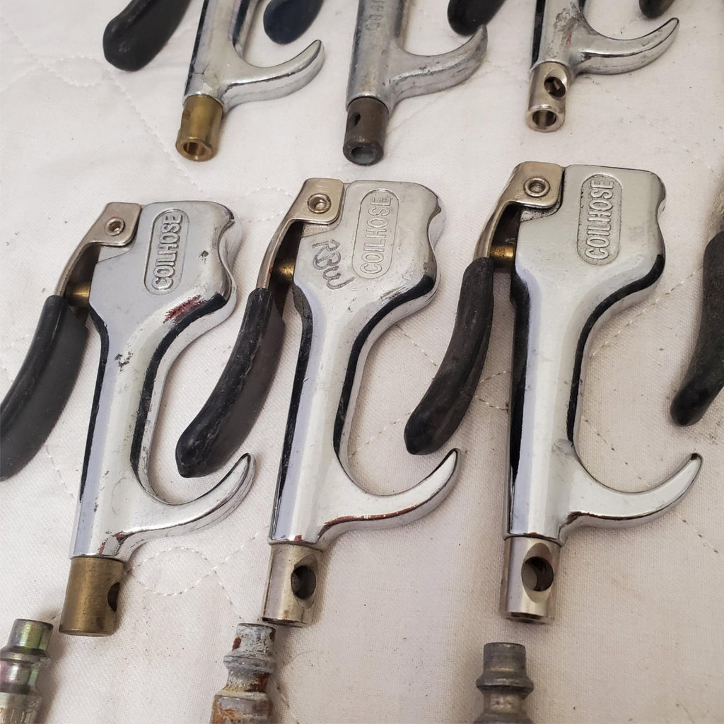 Lot of 25 Coilhose & Various Pneumatics Air Blow Gun Lot 685