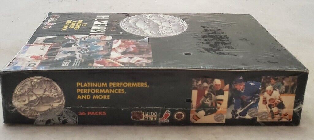 1991-92 Pro Set Platinum Series 1 Hockey Hobby Box Factory Sealed 36 Packs