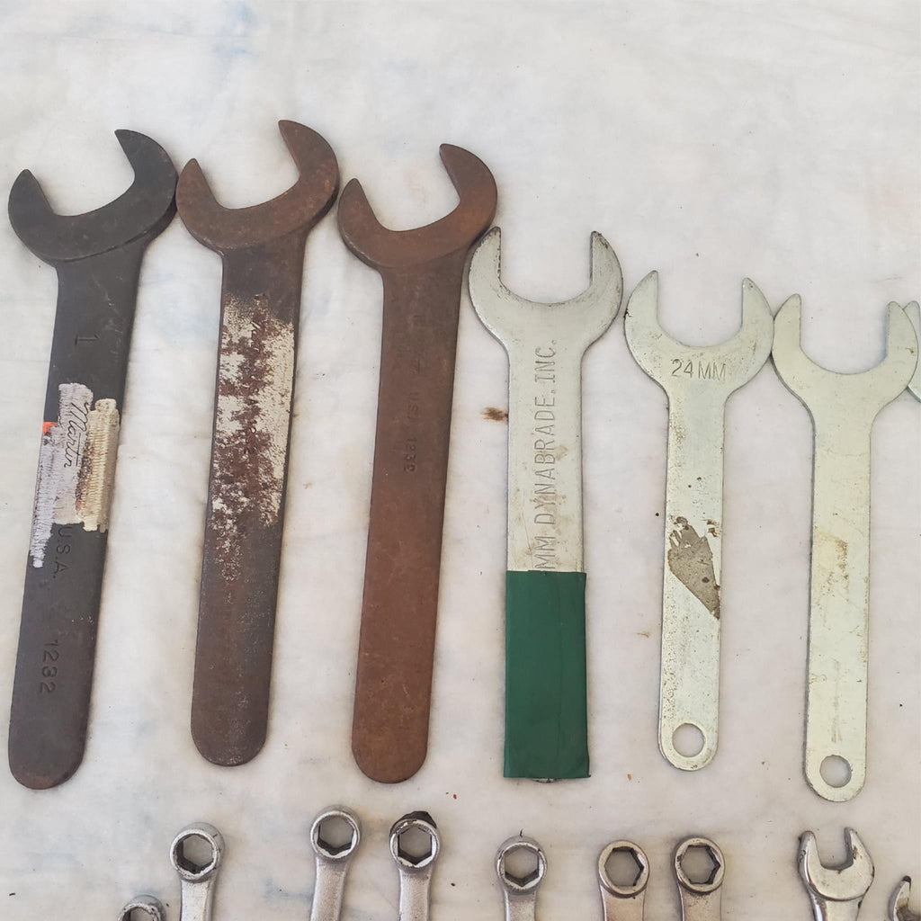 Lot of 20 Various Brand Assorted Size Wrenches Hand Tools LOT 357