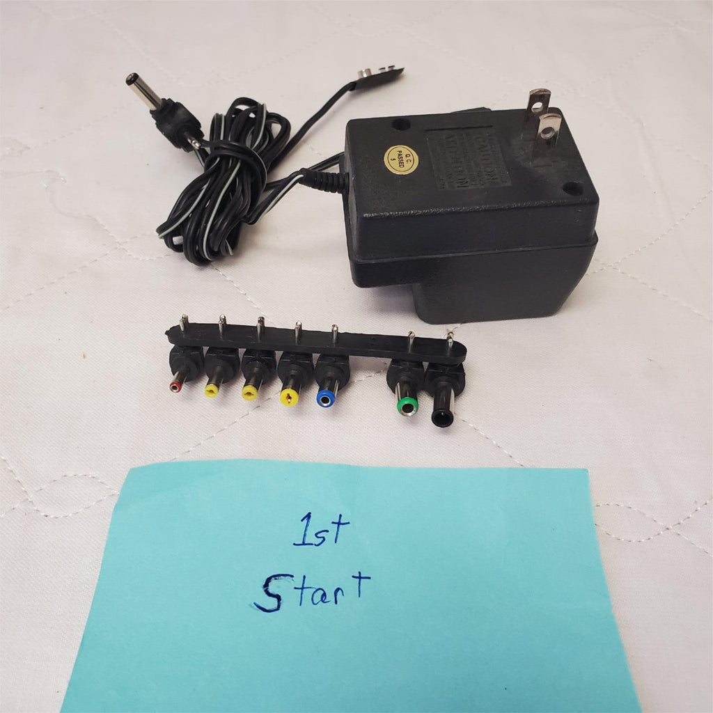 Universal AC/DC adapter MW18, input 120v 60hz 12w, output 3,4.5,6,7,5.9,12V DC