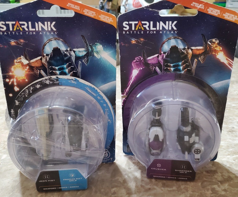 Starlink Battle for Atlas: Crusher/ Shredder and Iron Fist+Freeze Ray MK.2
