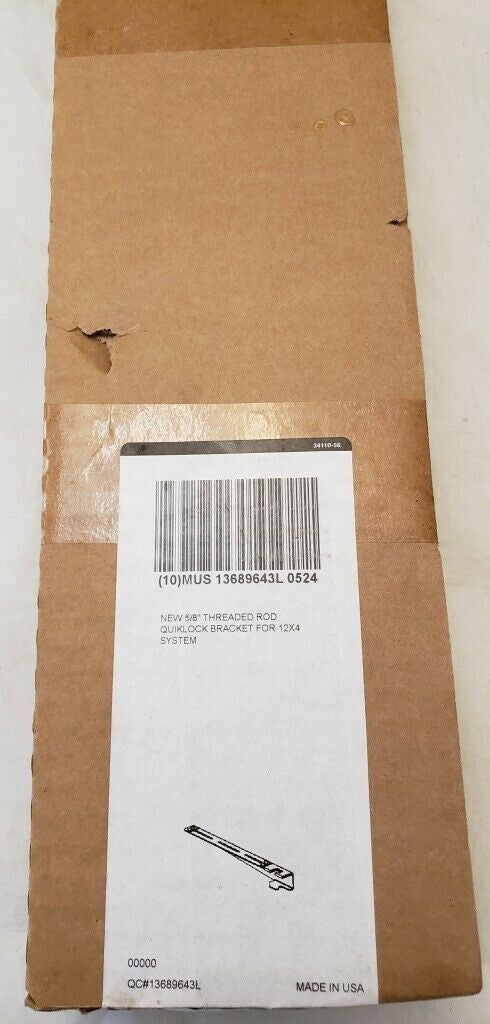 Panduit FR12TRBN58 Quicklock 12" Support Bracket Fiberrunner Raceway System