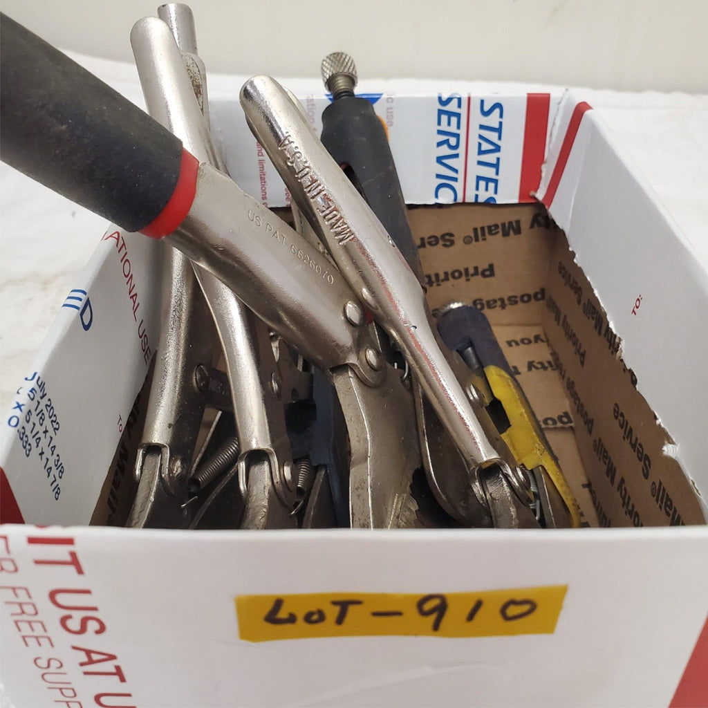 Lot of 4 Assorted Adjustable Locking Pliers Set LOT-910